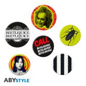 BEETLEJUICE - Badge Pack - Beetlejuice Beetlejuice X4