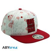ONE PUNCH MAN - Snapback Cap - Beige & Red - Punches x2