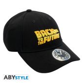 BACK TO THE FUTURE - Cap Black Back To The Future logo x2*