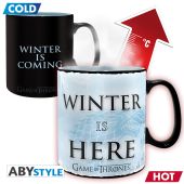 GAME OF THRONES - Mug Heat Change - 460 ml - Winter is here - box x2