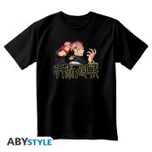 JUJUTSU KAISEN - T-shirt noir unisexe - Itadori & Sukuna