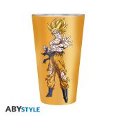 DRAGON BALL - Large Glass - 400ml - Goku Super Saiyan - box x2*