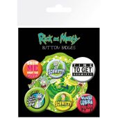 RICK AND MORTY - Badge Pack - Quotes X4*