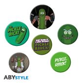 RICK AND MORTY - Badge Pack - Pickle Rick X4*