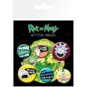 RICK AND MORTY - Badge Pack - Mix X4*