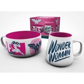 DC COMICS - Breakfast Set Mug + Bowl - Wonder Woman Brave*