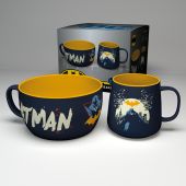 DC COMICS - Breakfast Set Mug + Bowl - Batman Iconic