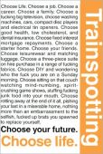 TRAINSPOTTING - Poster Maxi 91.5x61 - Quotes 1*