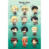 ATTACK ON TITAN - Poster Maxi 91.5x61 - Chibi characters*