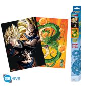 DRAGON BALL - Set 2 Posters Chibi 52x38 - Goku & Shenron x4