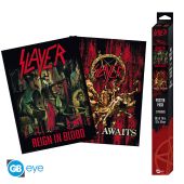 SLAYER - Set 2 Posters Chibi 52x38 - Reign in Blood/Hell Awaits x4