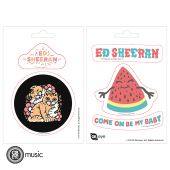ED SHEERAN - Stickers - 16x11cm / 2 sheets - Set 1