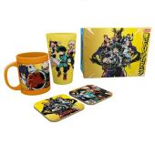 MY HERO ACADEMIA - Pck Glass XXL + Mug + 2 Coasters Heroes*