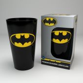 DC COMICS - Large Glass - 400ml - Batman Symbol - box x2*