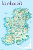IRELAND - Poster Maxi 91.5x61 - Map 2012*