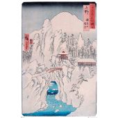 HIROSHIGE - Poster Maxi 91.5x61 - Mount Haruna in Snow