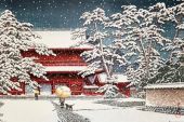 KAWASE - Poster Maxi 91.5x61 - Zojo Temple in the Snow