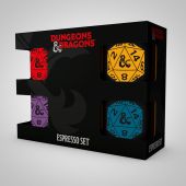 DUNGEONS & DRAGONS - Set 4 espresso mugs - D20