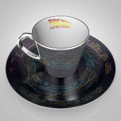 BACK TO THE FUTURE - Mirror mug & plate set - Delorean