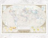 WORLD MAP - Poster Tripel Projection (50x40)*