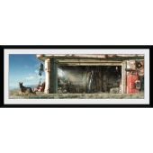 FALLOUT 4 - Framed Print 12x30 - Garage Garage