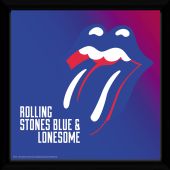 THE ROLLING STONES - Framed Print 12x12 - Blue and Loneso*