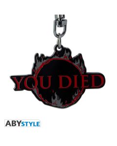 Dark Souls You Died Metal Keychain