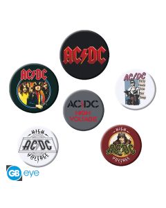 AC/DC - Badge Pack - Mix X4