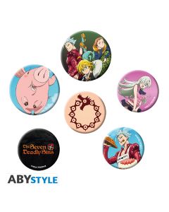 THE SEVEN DEADLY SINS – Badge Pack – Mix X4