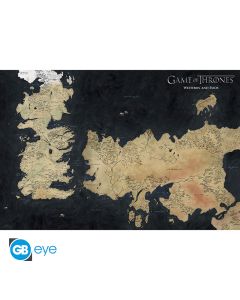 GAME OF THRONES - Poster Maxi 91.5x61 - Westeros Maproule filme