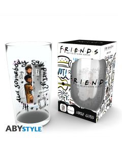FRIENDS - Large Glass - 400ml - Party - box x2