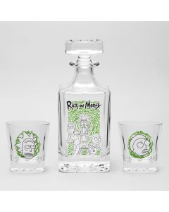 RICK AND MORTY - Set Decanter + 2 glass Characters*