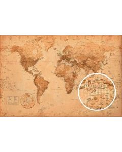 WORLD MAP - Poster Maxi 91.5x61 - Antique Style*