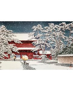 KAWASE - Poster Zojo Temple in the Snow (91.5x61)