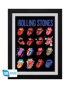 THE ROLLING STONES - Framed Print - Tongues (30x40) x2
