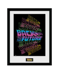 BACK TO THE FUTURE - Framed Print - Neon (30x40) x2*